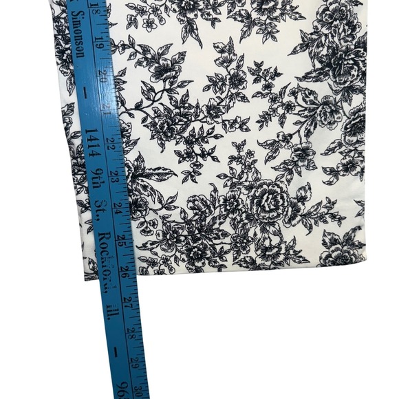 VTG‎ FIELD MANOR Modern Classics Floral Print Wide Leg Pants Women's Size 16 - Picture 8 of 9